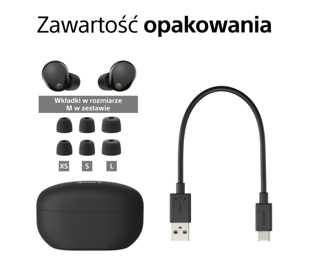 Sony WF-1000XM5 Czarne - 1162207 - zdjęcie 9